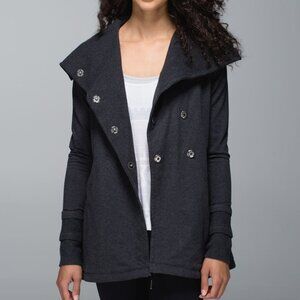 Lululemon Gratitude Wrap women's 6 heather‎ black